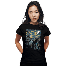 Load image into Gallery viewer, Shirts Fitted Shirts, Woman / Small / Black Starry Remake
