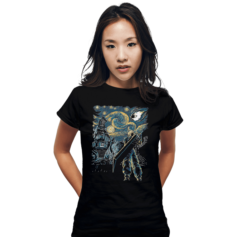 Shirts Fitted Shirts, Woman / Small / Black Starry Remake