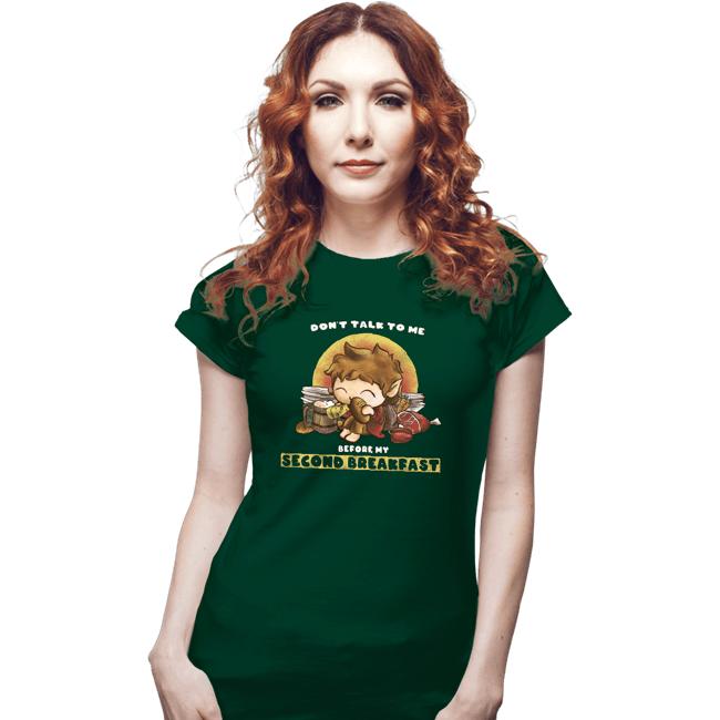Daily_Deal_Shirts Fitted Shirts, Woman / Small / Irish Green Second Breakfast