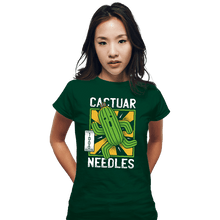Load image into Gallery viewer, Shirts Fitted Shirts, Woman / Small / Irish Green Cactuar
