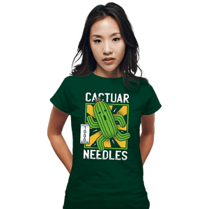 Shirts Fitted Shirts, Woman / Small / Irish Green Cactuar