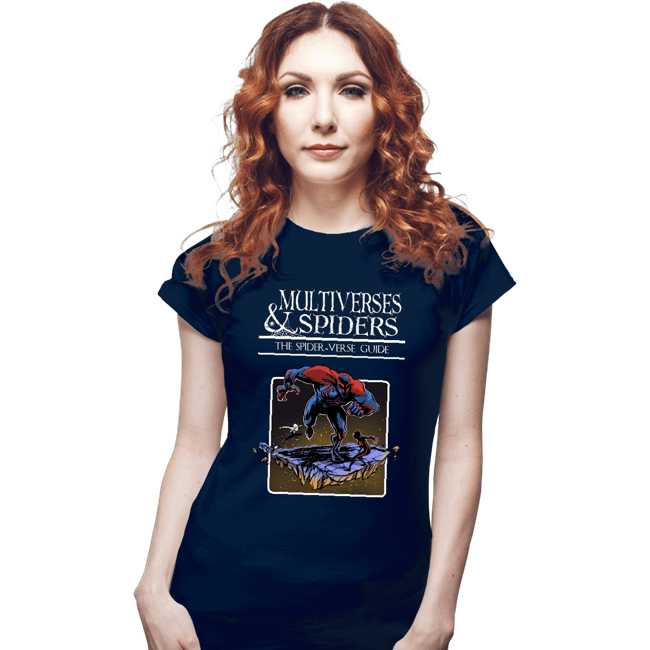 Secret_Shirts Fitted Shirts, Woman / Small / Navy Multiverses And Spiders