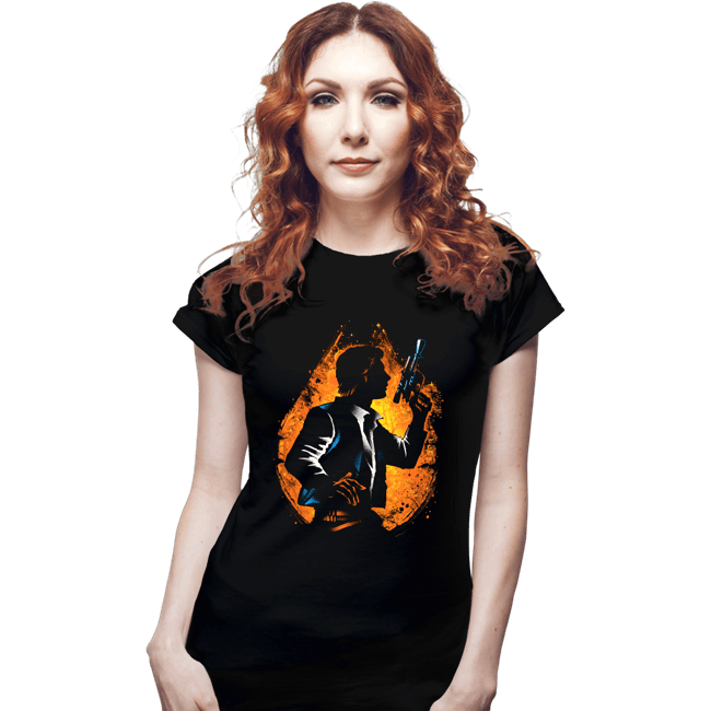 Daily_Deal_Shirts Fitted Shirts, Woman / Small / Black The Corellian Smuggler