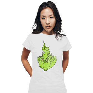 Shirts Fitted Shirts, Woman / Small / White FU Grinch