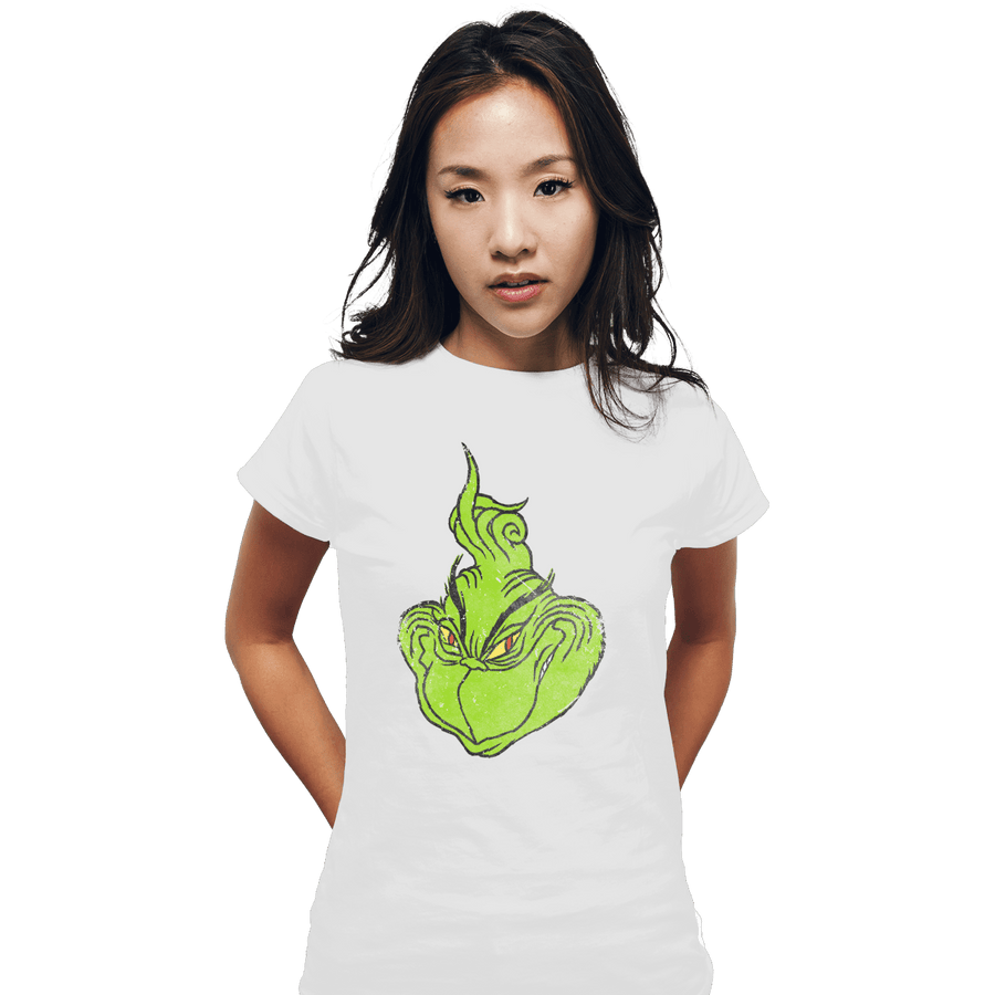 Shirts Fitted Shirts, Woman / Small / White FU Grinch