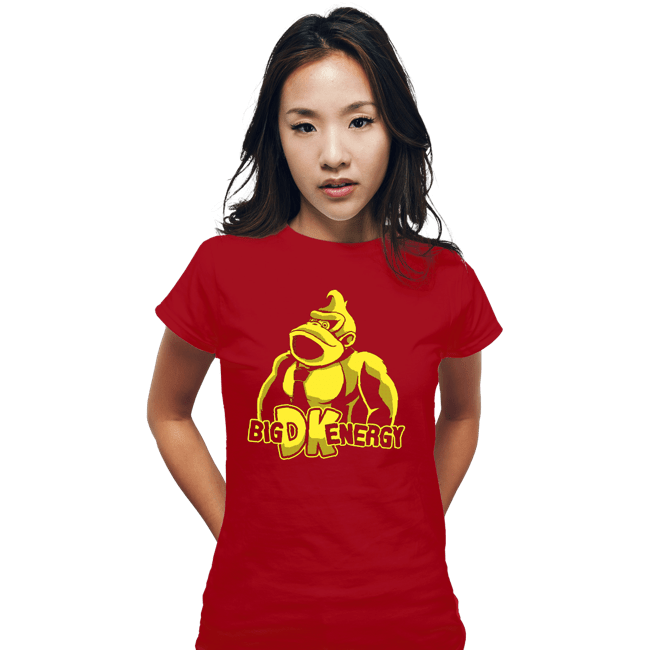 Daily_Deal_Shirts Fitted Shirts, Woman / Small / Red Big DK Energy