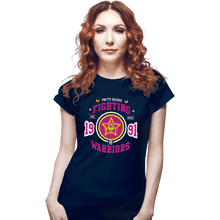 Load image into Gallery viewer, Shirts Fitted Shirts, Woman / Small / Navy Fighting Senshi
