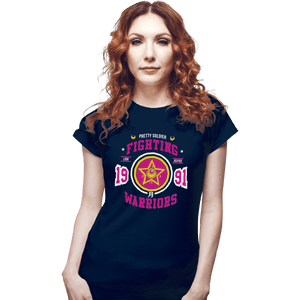 Shirts Fitted Shirts, Woman / Small / Navy Fighting Senshi