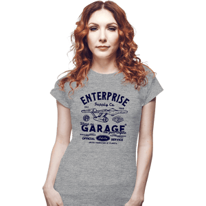 Daily_Deal_Shirts Fitted Shirts, Woman / Small / Sports Grey Enterprise Garage