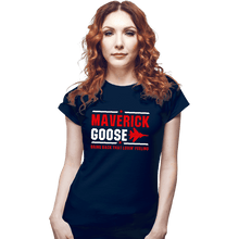 Load image into Gallery viewer, Shirts Fitted Shirts, Woman / Small / Navy Maverick And Goose
