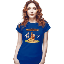 Load image into Gallery viewer, Daily_Deal_Shirts Fitted Shirts, Woman / Small / Royal Blue Avatar Disk

