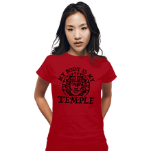 Load image into Gallery viewer, Secret_Shirts Fitted Shirts, Woman / Small / Red Hidden Temple Body
