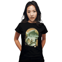 Load image into Gallery viewer, Shirts Fitted Shirts, Woman / Small / Black Dragonzord Ukiyoe
