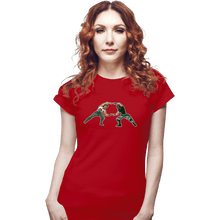 Load image into Gallery viewer, Shirts Fitted Shirts, Woman / Small / Red 80s Fusion
