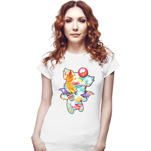 Shirts Fitted Shirts, Woman / Small / White Magical Silhouettes - Moogle