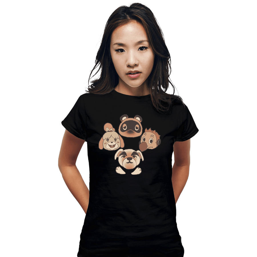 Shirts Fitted Shirts, Woman / Small / Black Animal Queen