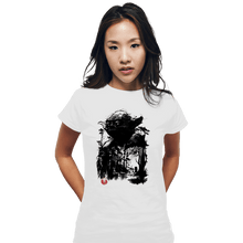 Load image into Gallery viewer, Daily_Deal_Shirts Fitted Shirts, Woman / Small / White The Master In The Swamp Sumi-e
