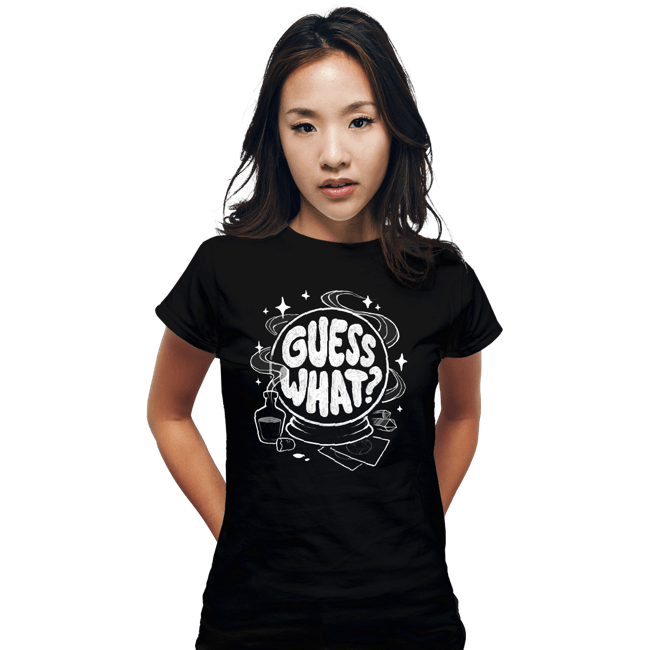 Daily_Deal_Shirts Fitted Shirts, Woman / Small / Black Crystal Ball