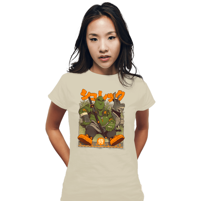 Daily_Deal_Shirts Fitted Shirts, Woman / Small / White Samurai Shurekk
