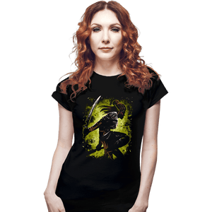 Daily_Deal_Shirts Fitted Shirts, Woman / Small / Black The Githyanki Warrior