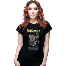 Load image into Gallery viewer, Shirts Fitted Shirts, Woman / Small / Black Proton Pack
