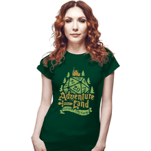 Load image into Gallery viewer, Shirts Fitted Shirts, Woman / Small / Irish Green Adventureland Summer RPG Camp
