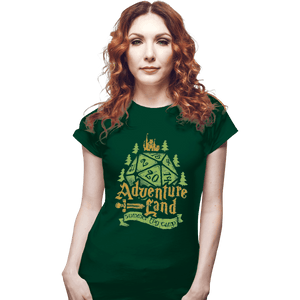 Shirts Fitted Shirts, Woman / Small / Irish Green Adventureland Summer RPG Camp