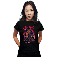 Load image into Gallery viewer, Daily_Deal_Shirts Fitted Shirts, Woman / Small / Black Evil Ryu Fighter
