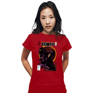 Secret_Shirts Fitted Shirts, Woman / Small / Red Femto Comics