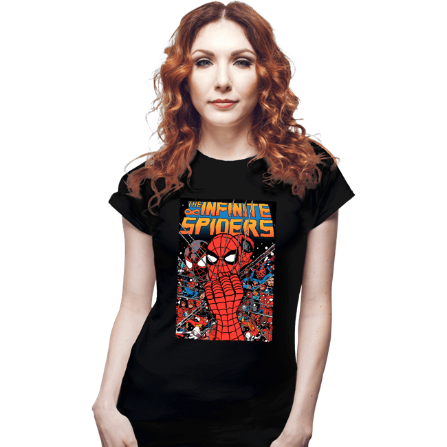 Secret_Shirts Fitted Shirts, Woman / Small / Black The Infinite Spiders