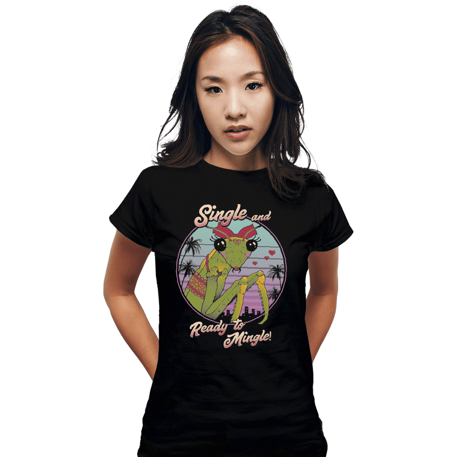 Shirts Fitted Shirts, Woman / Small / Black Single Mantis