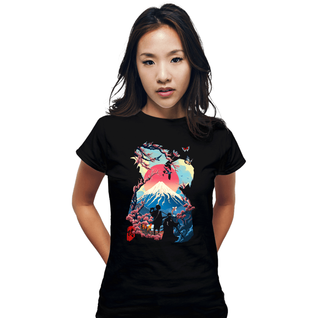 Daily_Deal_Shirts Fitted Shirts, Woman / Small / Black Ronin Rhythms