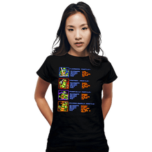 Load image into Gallery viewer, Secret_Shirts Fitted Shirts, Woman / Small / Black TMNT Profiles
