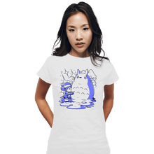 Load image into Gallery viewer, Daily_Deal_Shirts Fitted Shirts, Woman / Small / White My Neighbor Snowman

