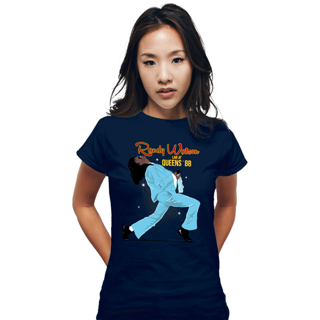 Daily_Deal_Shirts Fitted Shirts, Woman / Small / Navy Live At Queens '88
