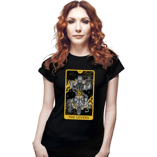 Secret_Shirts Fitted Shirts, Woman / Small / Black Tarot Lovers