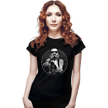 Load image into Gallery viewer, Shirts Fitted Shirts, Woman / Small / Black Retro Trooper
