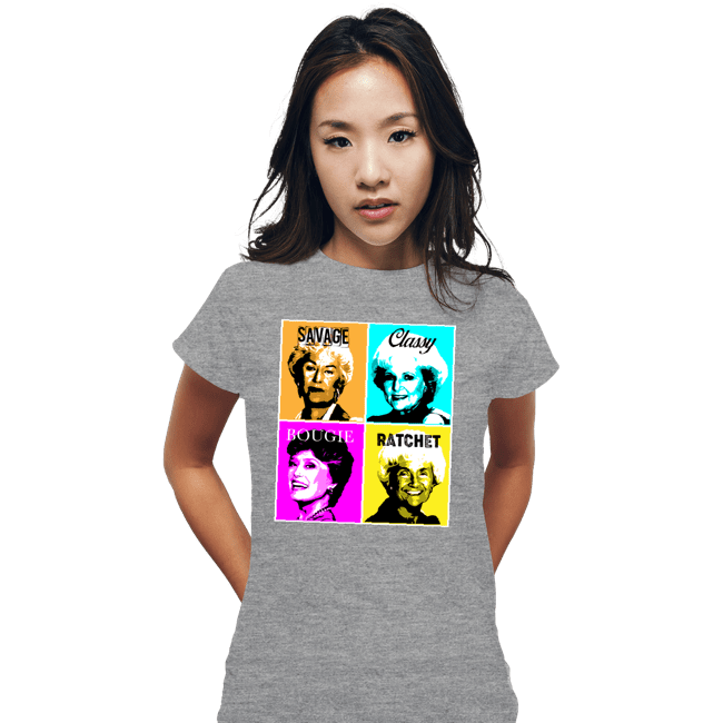 Shirts Fitted Shirts, Woman / Small / Sports Grey Golden Savage
