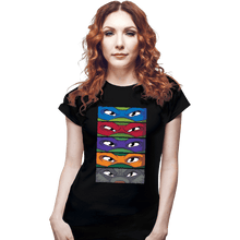 Load image into Gallery viewer, Daily_Deal_Shirts Fitted Shirts, Woman / Small / Black TMNT Eyes
