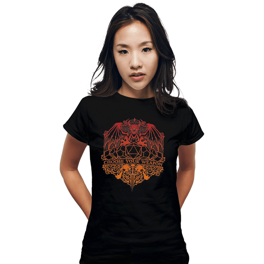 Shirts Fitted Shirts, Woman / Small / Black Choose Your Weapon