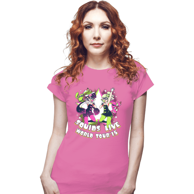 Shirts Fitted Shirts, Woman / Small / Azalea Squids Live