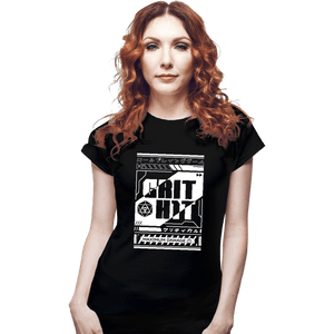 Shirts Fitted Shirts, Woman / Small / Black Cyberpunk Critical Hit