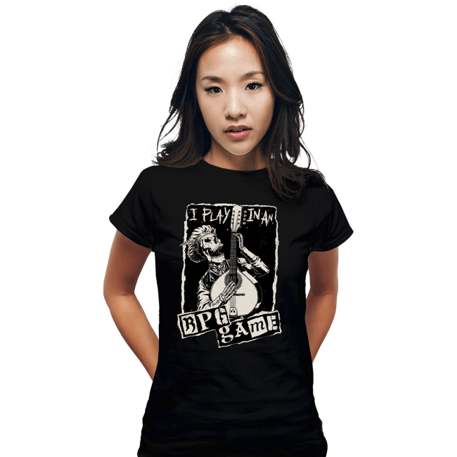 Secret_Shirts Fitted Shirts, Woman / Small / Black I Play In A Band