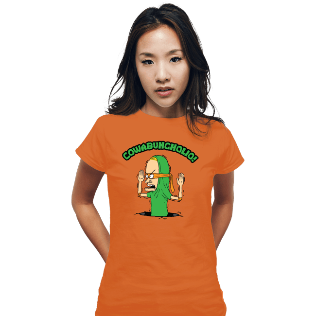 Secret_Shirts Fitted Shirts, Woman / Small / Orange Cowa-Bungholio!