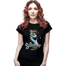 Load image into Gallery viewer, Secret_Shirts Fitted Shirts, Woman / Small / Black In Summer Tour
