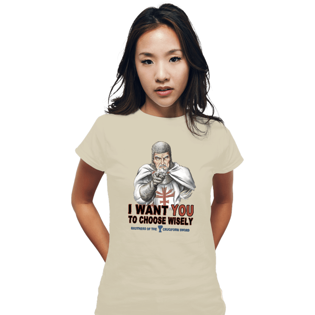 Shirts Fitted Shirts, Woman / Small / White Choose Wisely