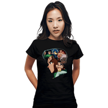 Load image into Gallery viewer, Daily_Deal_Shirts Fitted Shirts, Woman / Small / Black Vintage Spirit Detective
