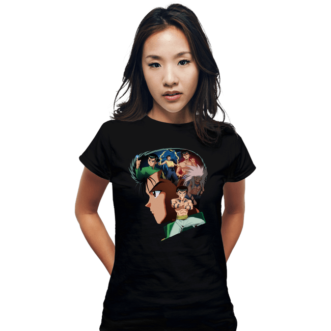 Daily_Deal_Shirts Fitted Shirts, Woman / Small / Black Vintage Spirit Detective