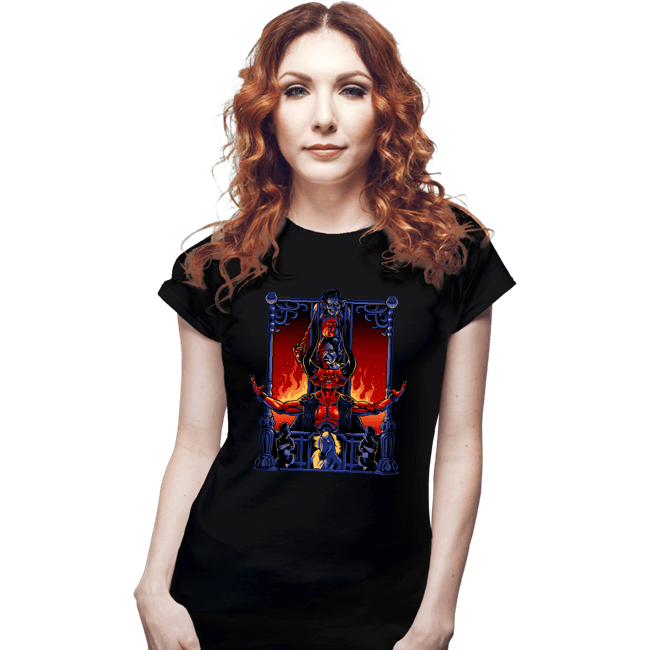 Daily_Deal_Shirts Fitted Shirts, Woman / Small / Black Enter The Darkness