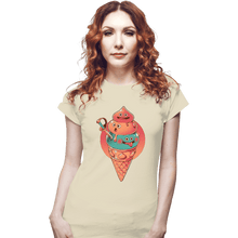 Load image into Gallery viewer, Daily_Deal_Shirts Fitted Shirts, Woman / Small / White Ice Quest

